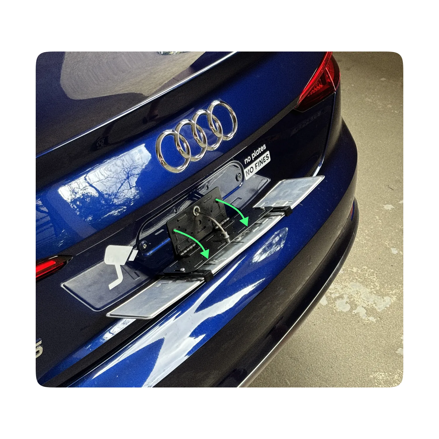 Alite Flipper Folding frame for both license plates - Image 4