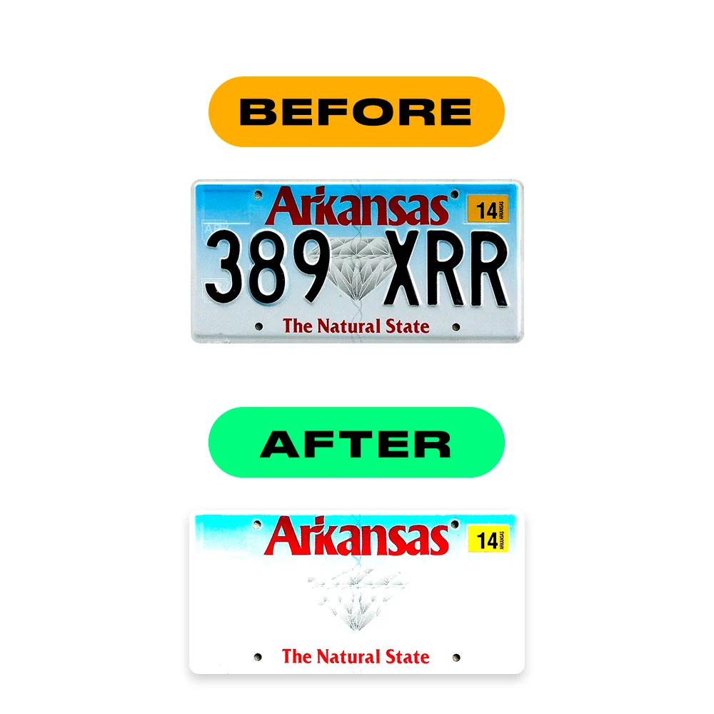 Alite Nanofilm for US (Arkansas) license plates - Symbol "7" - Image 3