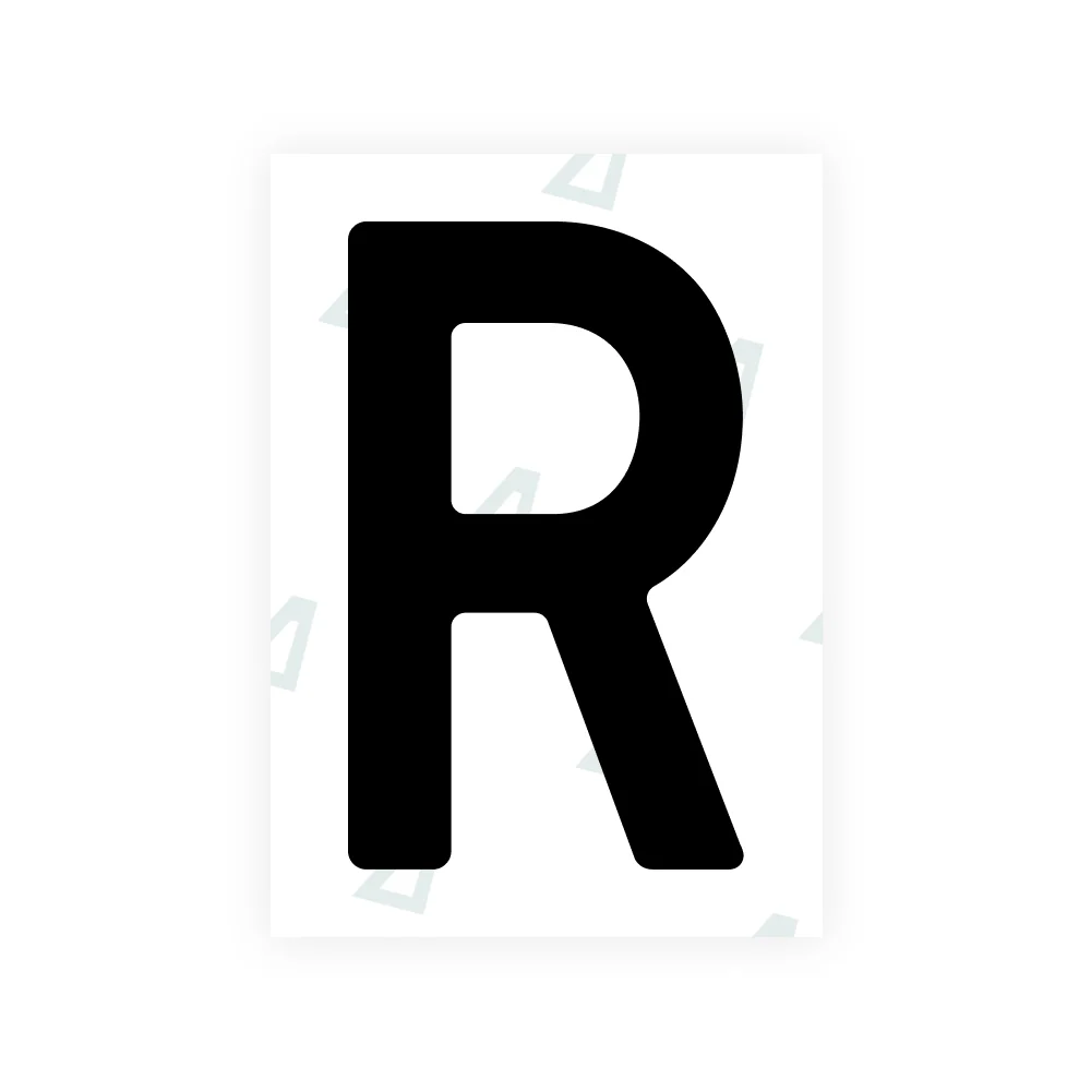 Alite Nanofilm for Finland license plates - Symbol "R"