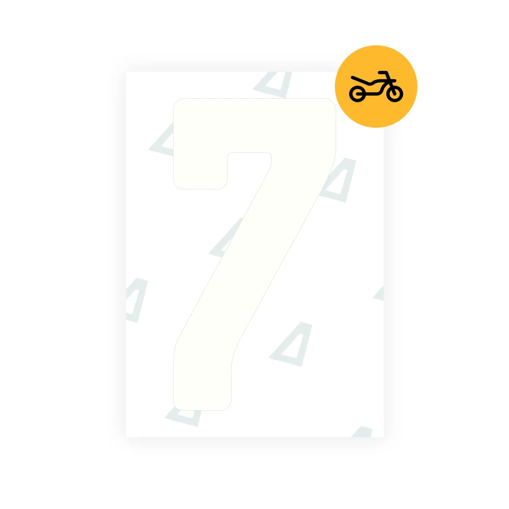 Alite Nanofilm for Argentina moto license plates - Symbol "7" - Image 2