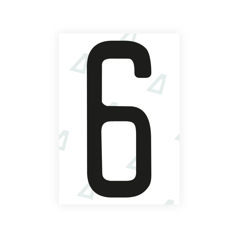 Alite Nanofilm for US (Kentucky - Embossed) license plates - Symbol "6"
