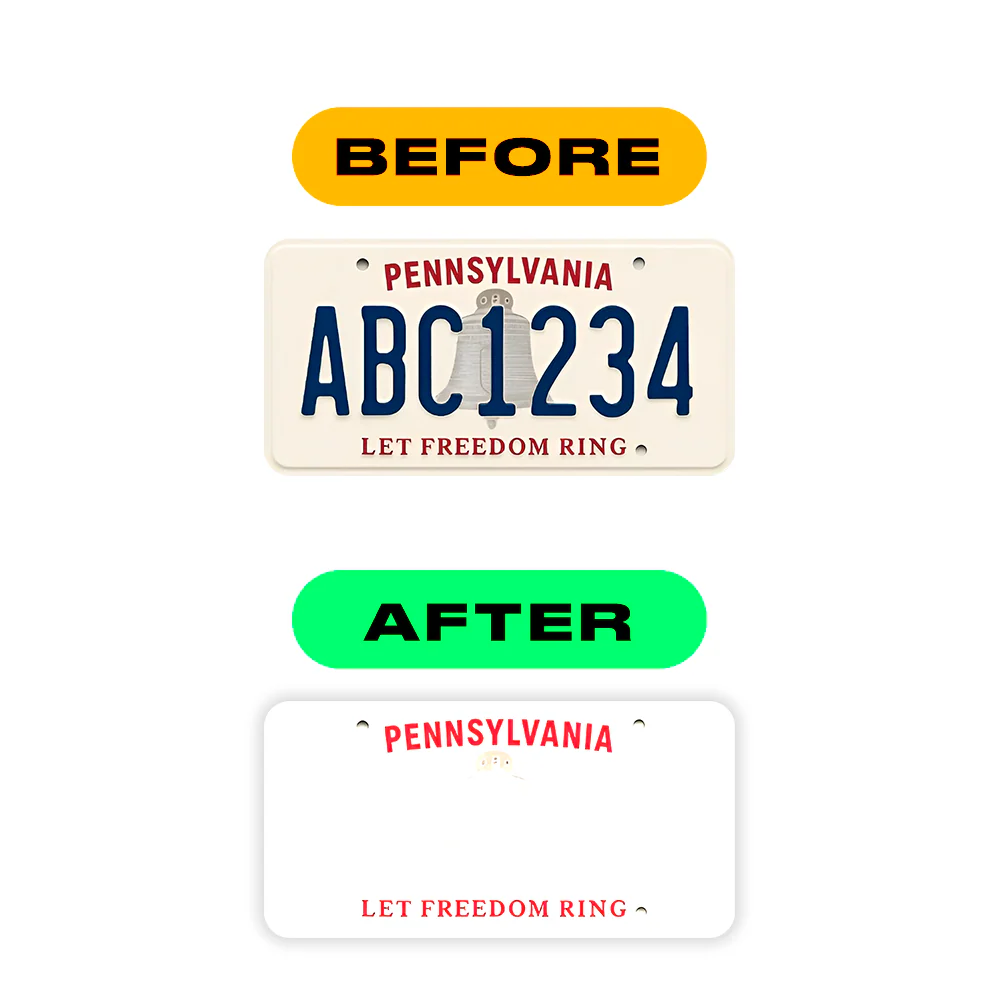 Alite Nanofilm for US (Pennsylvania 2025) license plates - Symbol "0" - Image 3