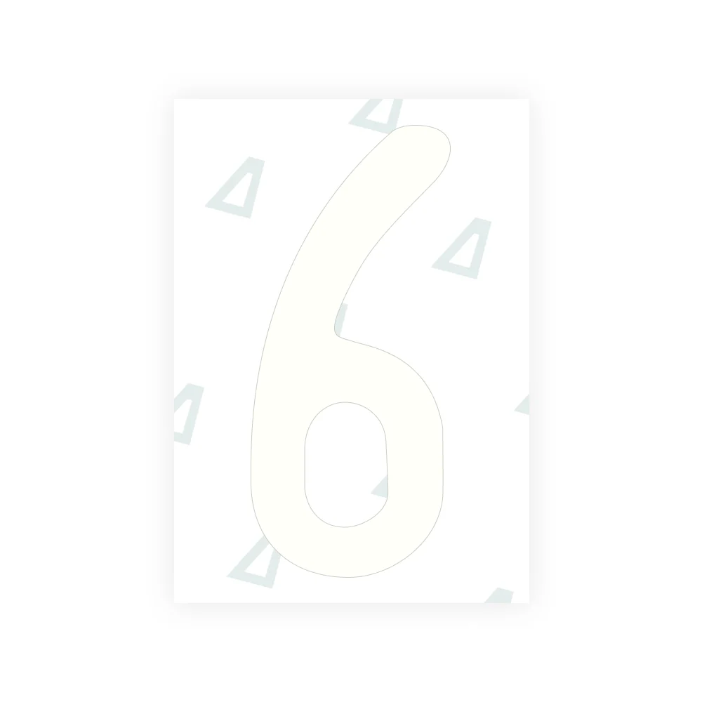 Alite Nanofilm for US (Utah 1994 - Round) license plates - Symbol "6" - Image 2
