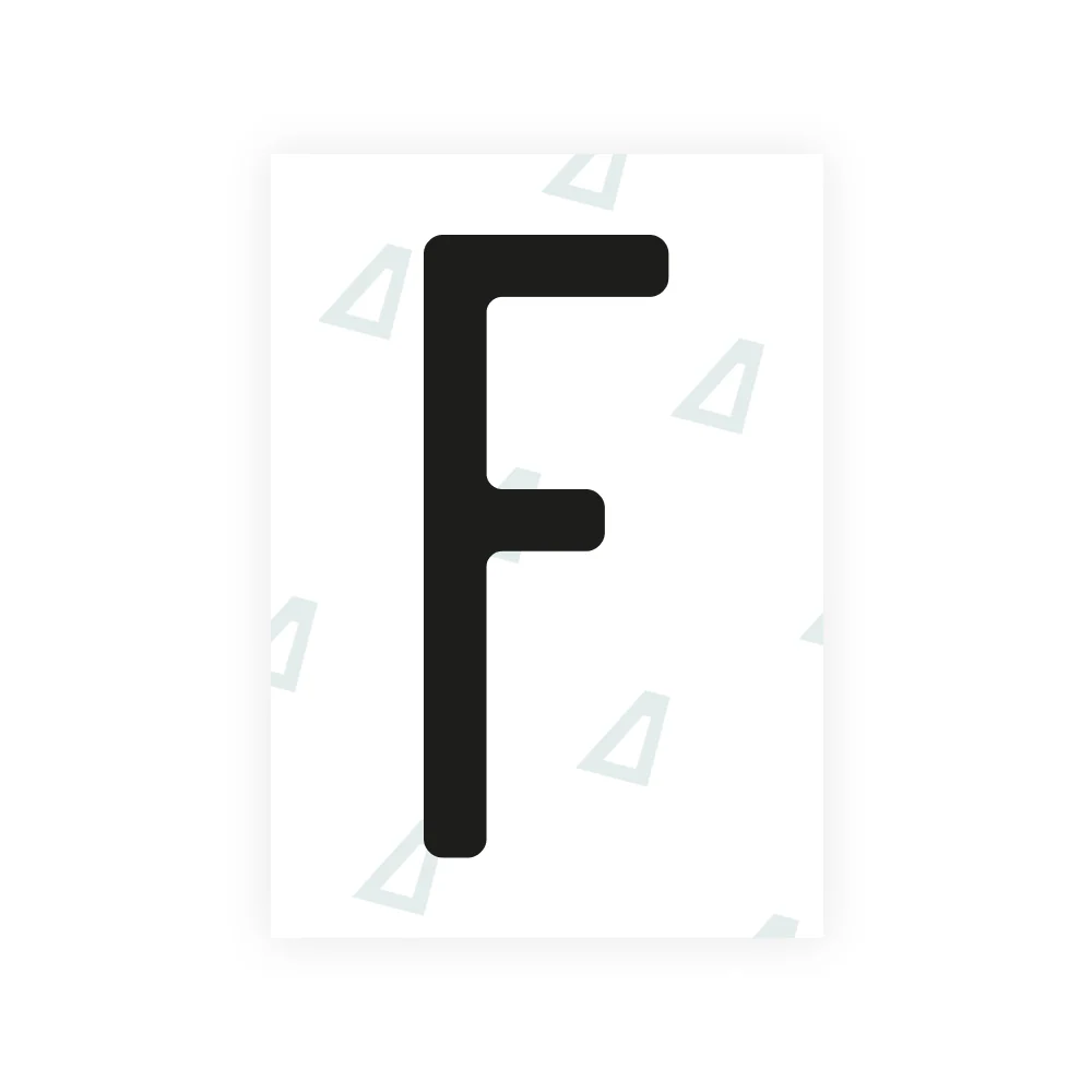 Alite Nanofilm for US (Utah 2023 - Square) license plates - Symbol "F"