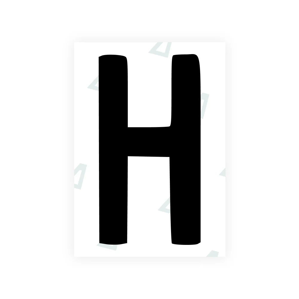 Alite Nanofilm for AUS (Queensland) license plates - Symbol "H"