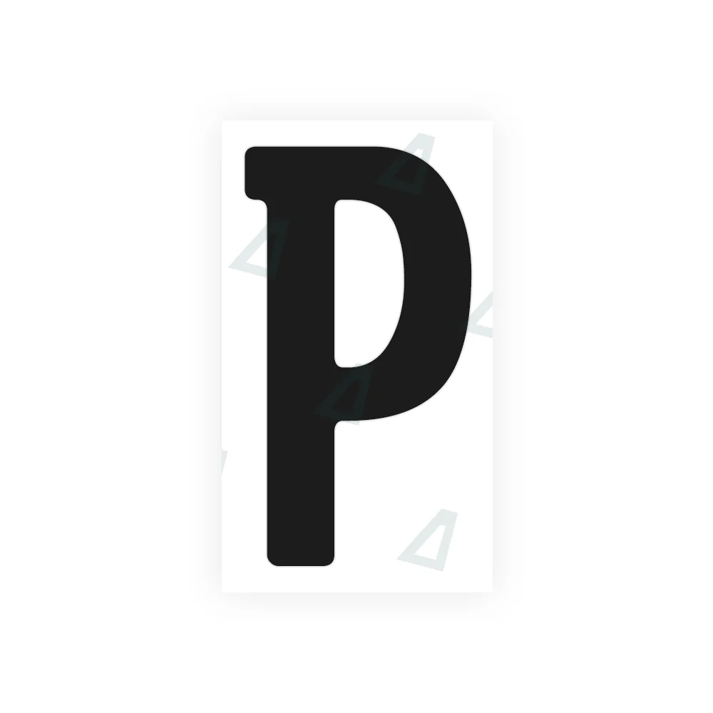 Alite Nanofilm for Germany (standard) license plates - Symbol "P"