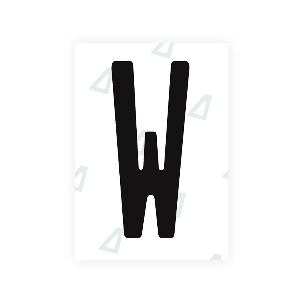 Alite Nanofilm for Peru license plates - Symbol "W"
