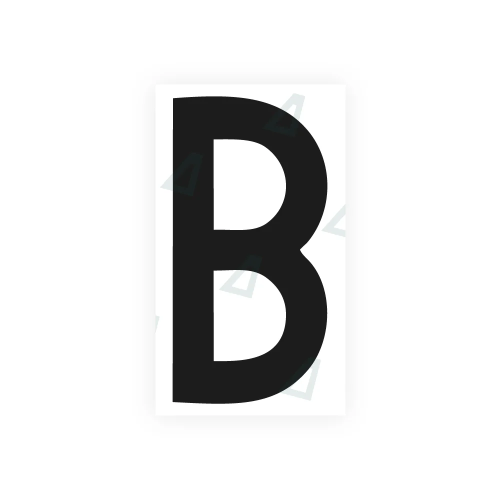 Alite Nanofilm for rear Italy license plates - Symbol "B"