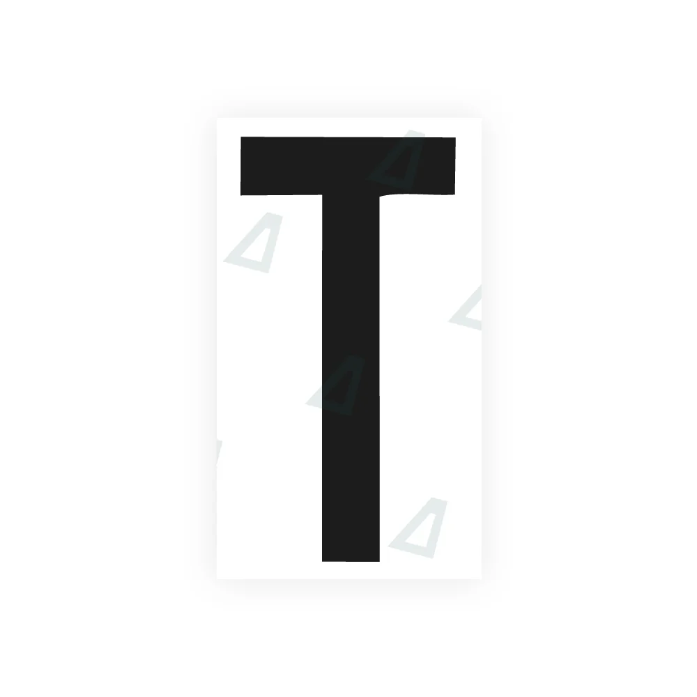 Alite Nanofilm for rear Italy license plates - Symbol "T"