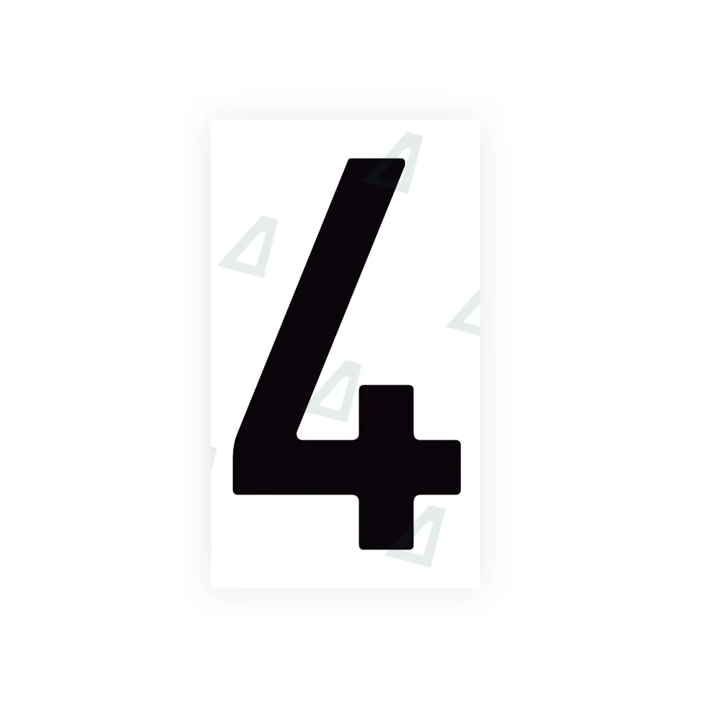 Alite Nanofilm for Spain Flat license plates - Symbol "4"