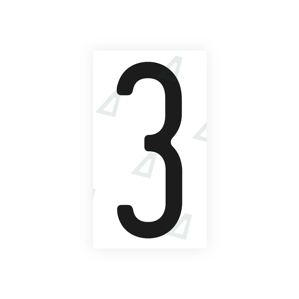 Alite Nanofilm for US (Maryland) license plates - Symbol "3"