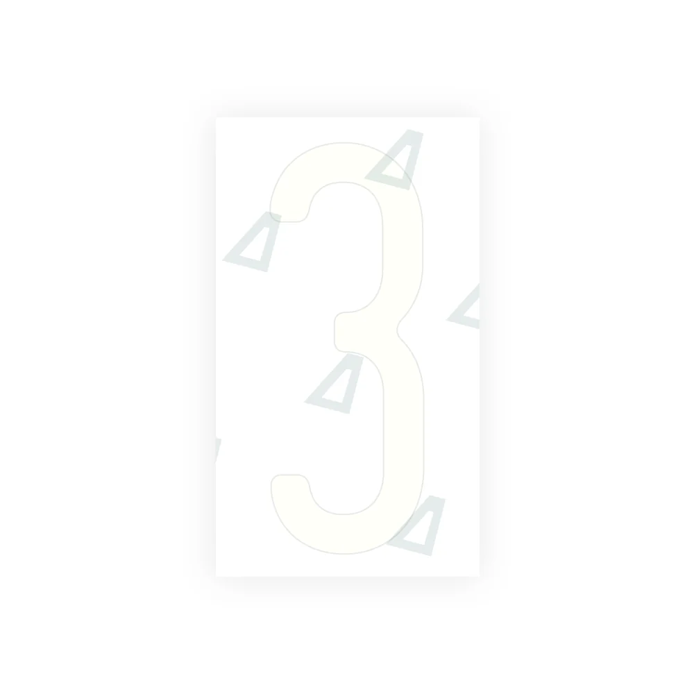 Alite Nanofilm for US (Maryland) license plates - Symbol "3" - Image 2
