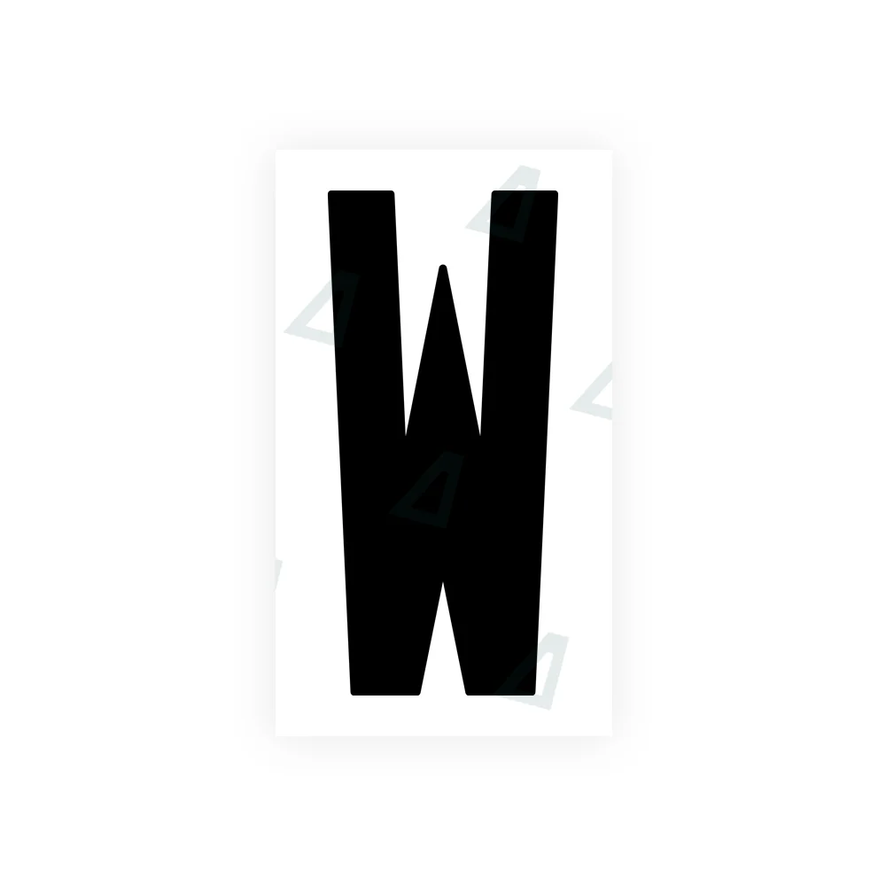 Alite Nanofilm for US (New Jersey - Flat) license plates - Symbol "W"